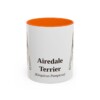 11oz Airedale Terrier Latin Mug, Airedale Terrier, Vintage Dog Coffee Mug, Dog Lover Gift