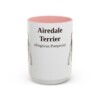 15oz Airedale Terrier Latin Mug, Airedale Terrier, Vintage Dog Coffee Mug, Dog Lover Gift