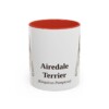 11oz Airedale Terrier Latin Mug, Airedale Terrier, Vintage Dog Coffee Mug, Dog Lover Gift