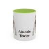 11oz Airedale Terrier Mug, Vintage Dog Portrait Coffee Mug, Dog Lover Gift
