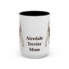15oz Airedale Terrier Dog Mom Mug, Vintage Sketch Coffee Mug, Dog Mom Gift