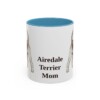 11oz Airedale Terrier Dog Mom Mug, Vintage Sketch Coffee Mug, Dog Mom Gift