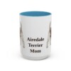 15oz Airedale Terrier Dog Mom Mug, Vintage Sketch Coffee Mug, Dog Mom Gift