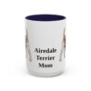 15oz Airedale Terrier Dog Mom Mug, Vintage Sketch Coffee Mug, Dog Mom Gift