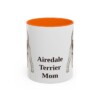 11oz Airedale Terrier Dog Mom Mug, Vintage Sketch Coffee Mug, Dog Mom Gift
