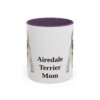 11oz Airedale Terrier Dog Mom Mug, Vintage Sketch Coffee Mug, Dog Mom Gift