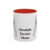 11oz Airedale Terrier Dog Mom Mug, Vintage Sketch Coffee Mug, Dog Mom Gift