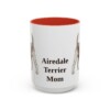 15oz Airedale Terrier Dog Mom Mug, Vintage Sketch Coffee Mug, Dog Mom Gift
