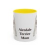 11oz Airedale Terrier Dog Mom Mug, Vintage Sketch Coffee Mug, Dog Mom Gift