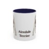 11oz Airedale Terrier Mug, Vintage Dog Portrait Coffee Mug, Dog Lover Gift