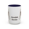 15oz Airedale Terrier Mug, Vintage Dog Portrait Coffee Mug, Dog Lover Gift