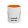 11oz Airedale Terrier Mug, Vintage Dog Portrait Coffee Mug, Dog Lover Gift