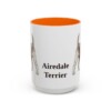 15oz Airedale Terrier Mug, Vintage Dog Portrait Coffee Mug, Dog Lover Gift