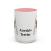 15oz Airedale Terrier Mug, Vintage Dog Portrait Coffee Mug, Dog Lover Gift