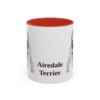 11oz Airedale Terrier Mug, Vintage Dog Portrait Coffee Mug, Dog Lover Gift