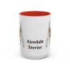 15oz Airedale Terrier Mug, Vintage Dog Portrait Coffee Mug, Dog Lover Gift