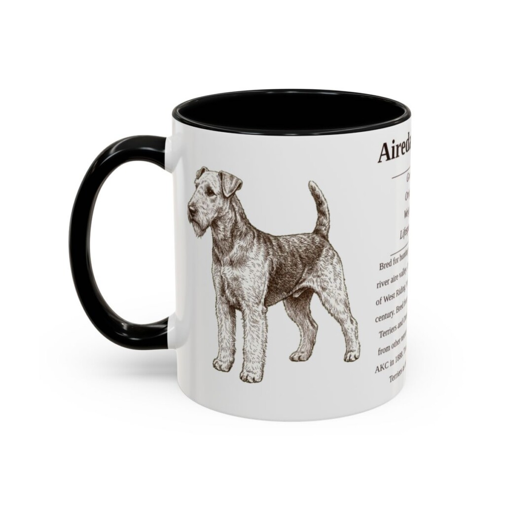 Airedale Terrier Writeup Shirt, Vintage Dog Sketch Tee, Dog Writeup Gift