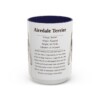 15oz Airedale Terrier Mug, Illustrated Dog Breed Facts Coffee Mug, Vintage Dog Keepsake Gift