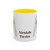 11oz Airedale Terrier Mug, Vintage Dog Portrait Coffee Mug, Dog Lover Gift