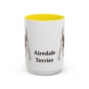 15oz Airedale Terrier Mug, Vintage Dog Portrait Coffee Mug, Dog Lover Gift