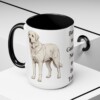 15oz Funny Akbash Mug, Born to Guard. Not to Be Told., Vintage Dog Coffee Mug, Dog Lover Gift