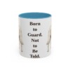 akbash-mug-humor-light-blue-1 11oz Funny Akbash Mug, Born to Guard. Not to Be Told., Vintage Dog Coffee Mug, Dog Lover Gift