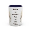 15oz Funny Akbash Mug, Born to Guard. Not to Be Told., Vintage Dog Coffee Mug, Dog Lover Gift