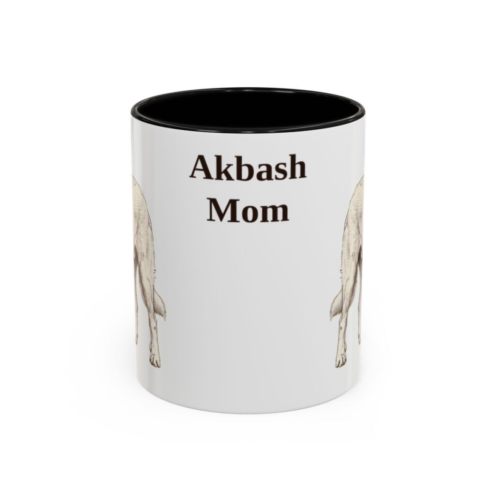 11oz Akbash Dog Mom Mug, Vintage Sketch Coffee Mug, Dog Mom Gift