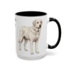 15oz Akbash Dog Mom Mug, Vintage Sketch Coffee Mug, Dog Mom Gift