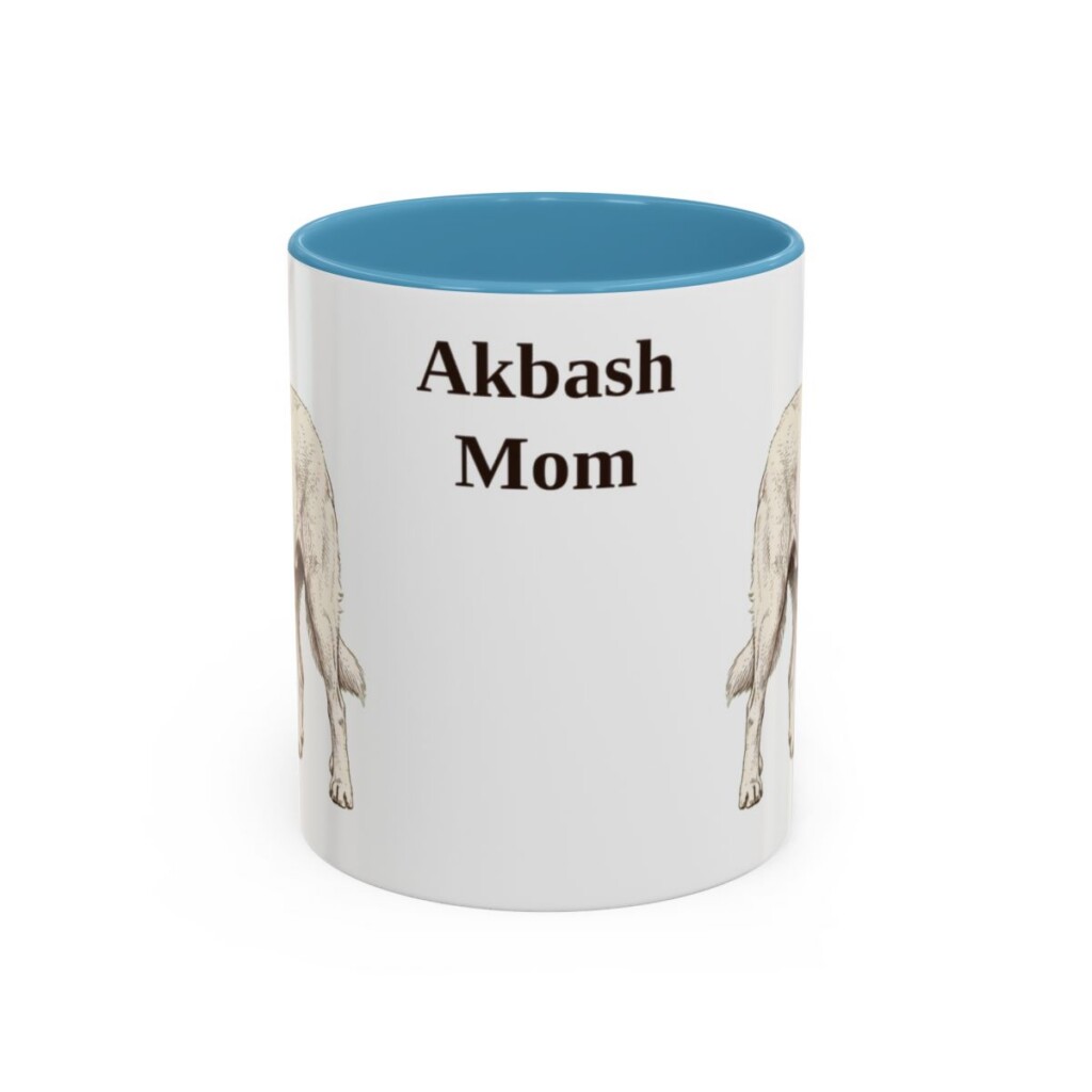 11oz Akbash Dog Mom Mug, Vintage Sketch Coffee Mug, Dog Mom Gift