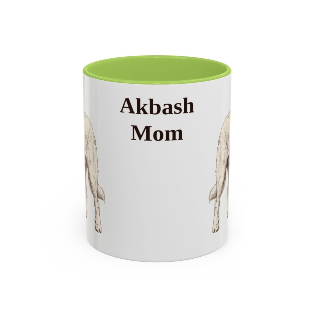 11oz Akbash Dog Mom Mug, Vintage Sketch Coffee Mug, Dog Mom Gift
