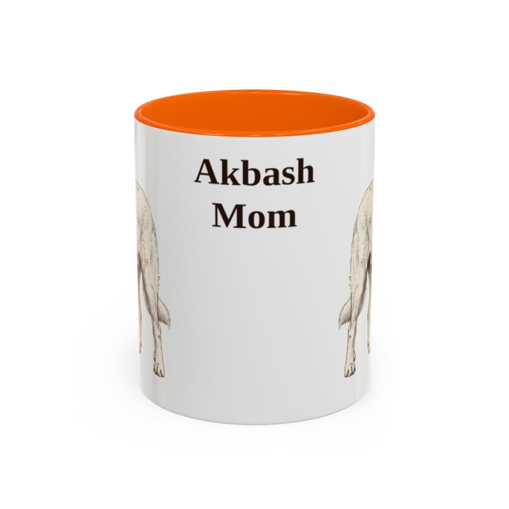 11oz Akbash Dog Mom Mug, Vintage Sketch Coffee Mug, Dog Mom Gift