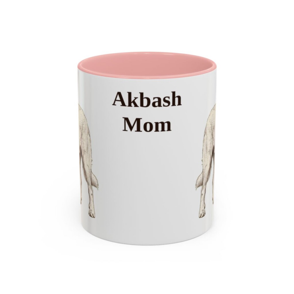 11oz Akbash Dog Mom Mug, Vintage Sketch Coffee Mug, Dog Mom Gift