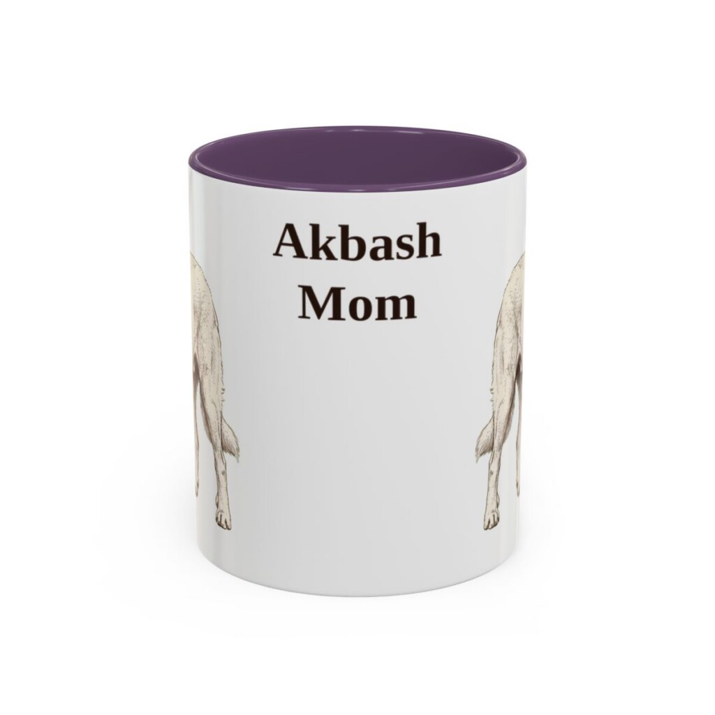 11oz Akbash Dog Mom Mug, Vintage Sketch Coffee Mug, Dog Mom Gift