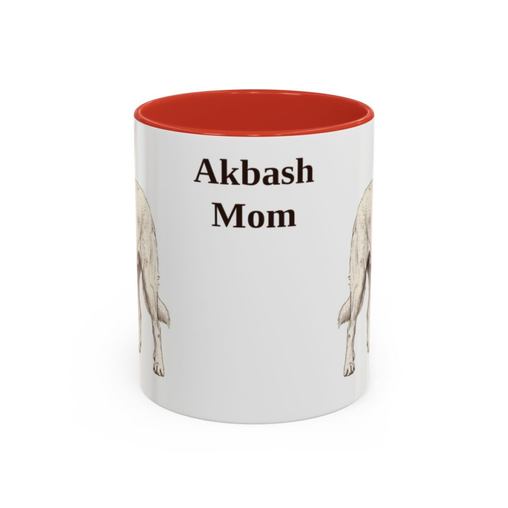 11oz Akbash Dog Mom Mug, Vintage Sketch Coffee Mug, Dog Mom Gift