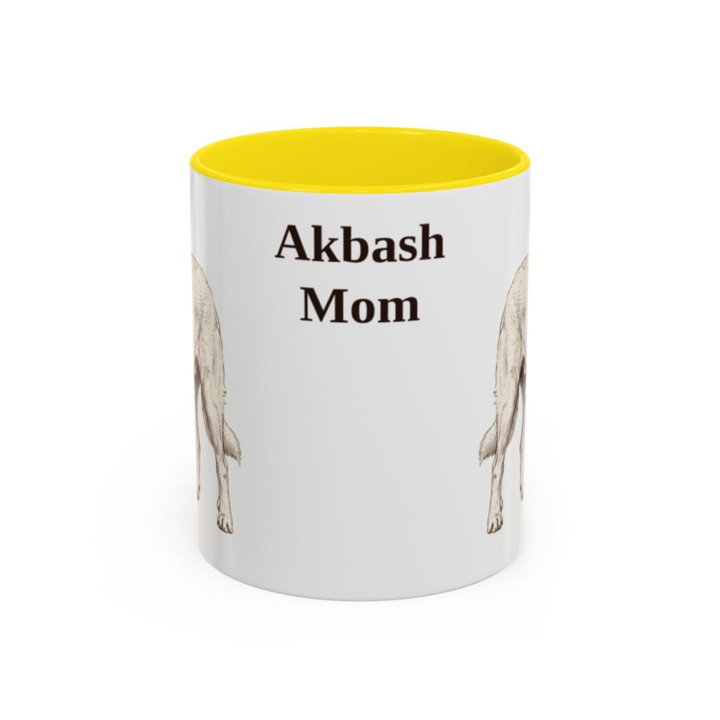 11oz Akbash Dog Mom Mug, Vintage Sketch Coffee Mug, Dog Mom Gift