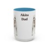 15oz Akita Dog Dad Mug, Vintage Sketch Coffee Mug, Dog Dad Gift