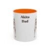 11oz Akita Dog Dad Mug, Vintage Sketch Coffee Mug, Dog Dad Gift