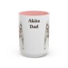 15oz Akita Dog Dad Mug, Vintage Sketch Coffee Mug, Dog Dad Gift