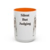 15oz Funny Akita Mug, Silent But Judging, Vintage Dog Coffee Mug, Dog Lover Gift