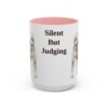 15oz Funny Akita Mug, Silent But Judging, Vintage Dog Coffee Mug, Dog Lover Gift
