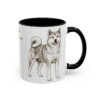 11oz Akita Latin Mug, Akita, Vintage Dog Coffee Mug, Dog Lover Gift