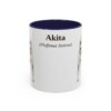 11oz Akita Latin Mug, Akita, Vintage Dog Coffee Mug, Dog Lover Gift