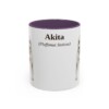 11oz Akita Latin Mug, Akita, Vintage Dog Coffee Mug, Dog Lover Gift