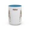akita-mug-light-blue-1 15oz Akita Mug, Vintage Dog Portrait Coffee Mug, Dog Lover Gift