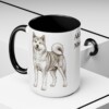 akita-mug-mom-black-context-2-3 15oz Akita Dog Mom Mug, Vintage Sketch Coffee Mug, Dog Mom Gift