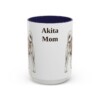 akita-mug-mom-navy-3 15oz Akita Dog Mom Mug, Vintage Sketch Coffee Mug, Dog Mom Gift