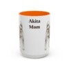 akita-mug-mom-orange-3 15oz Akita Dog Mom Mug, Vintage Sketch Coffee Mug, Dog Mom Gift