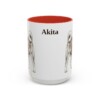 akita-mug-red-1 15oz Akita Mug, Vintage Dog Portrait Coffee Mug, Dog Lover Gift