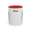 11oz Akita Mug, Vintage Dog Portrait Coffee Mug, Dog Lover Gift